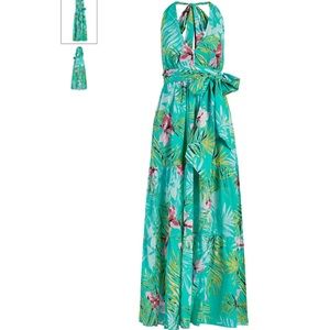 NY&C Floral Tropical Multi Color Maxi Dress